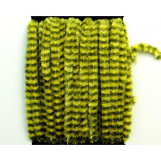 VARIGATED CHENILLE DARK OLIVE / YELLOW