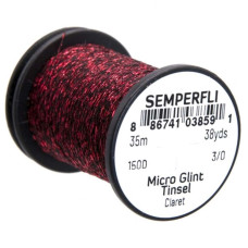 MICRO GLINT TINSEL CLARET