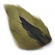 LARGE NORTHERN BUCKTAIL YELLOW OLIVE