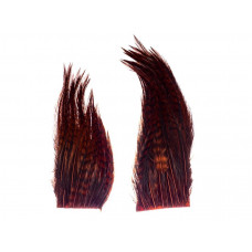 BUGGER HACKLE PATCHES GRIZZLY BROWN